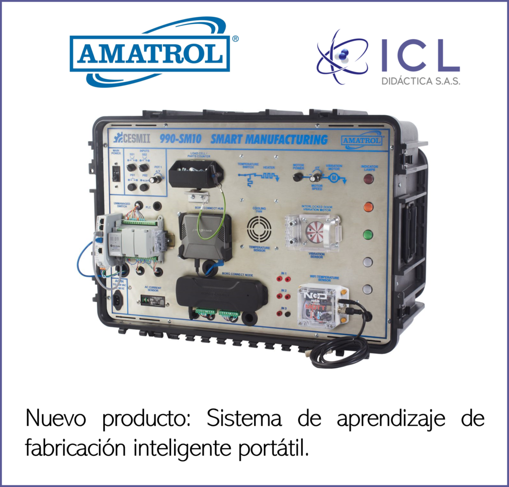 Nuevo Producto Amatrol: Sistema de aprendizaje de fabricación inteligente portátil!!!